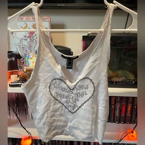 Forever 21 White Crop Top